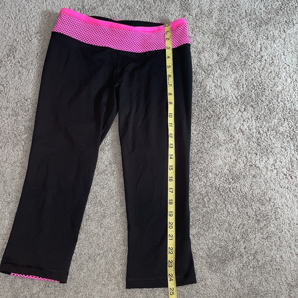 Victoria’s Secret XS Knockout sport leggings women’s black hot pink yoga VSX - Picture 5 of 7